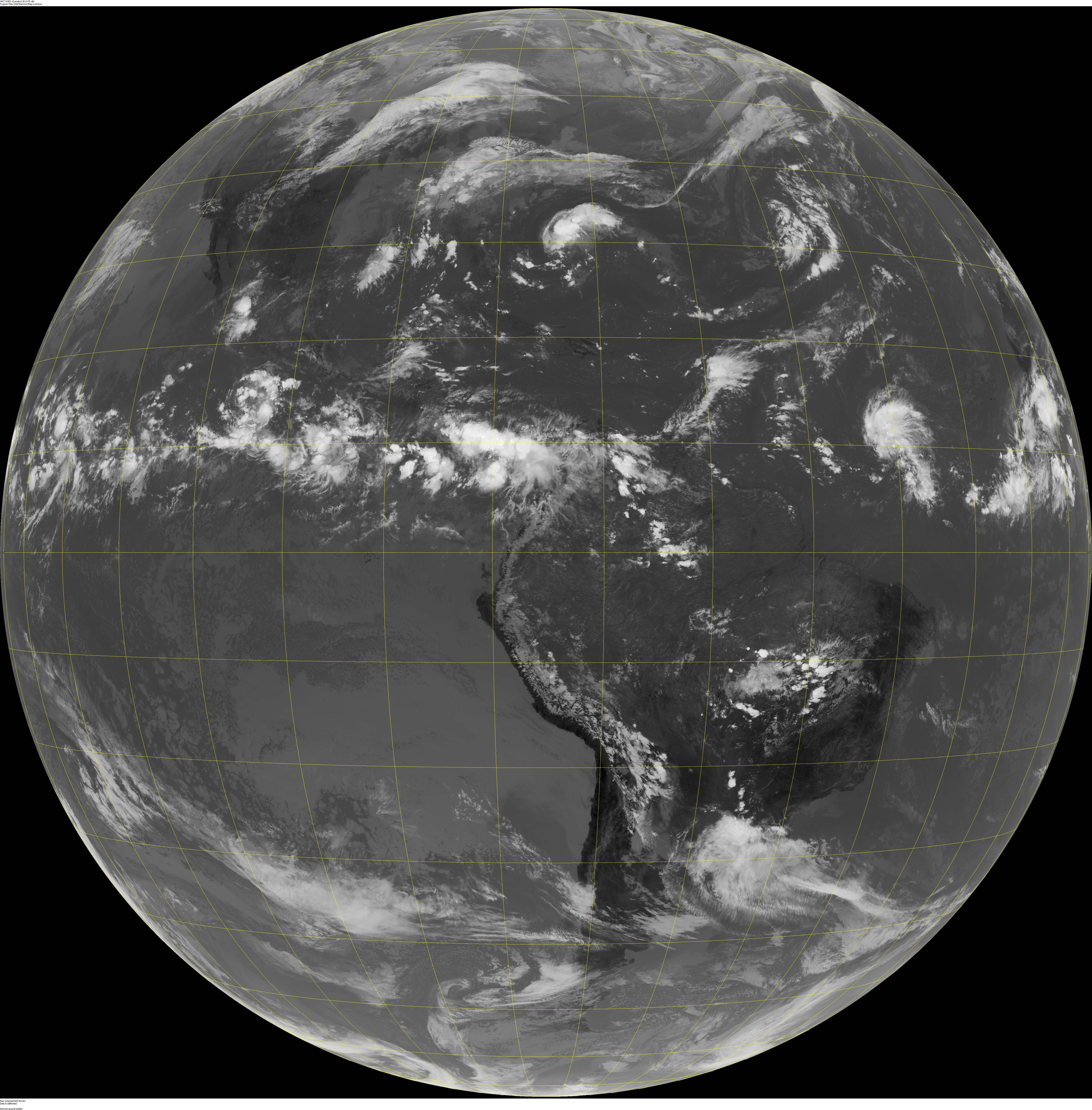 GOES-16 Longwave Infrared Band 13 Full Disk Imagery